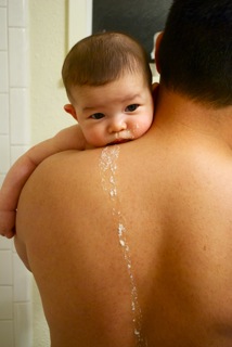 Mark Jeschke with his son, Julien.